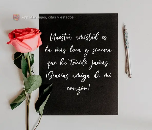 Nossa amizade é de fato a mais louca e sincera que já tive. Obrigada minha querida amiga!