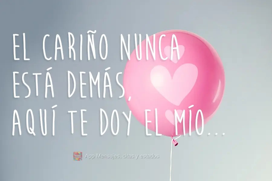 Carinho nunca é de mais, aqui vai o meu...