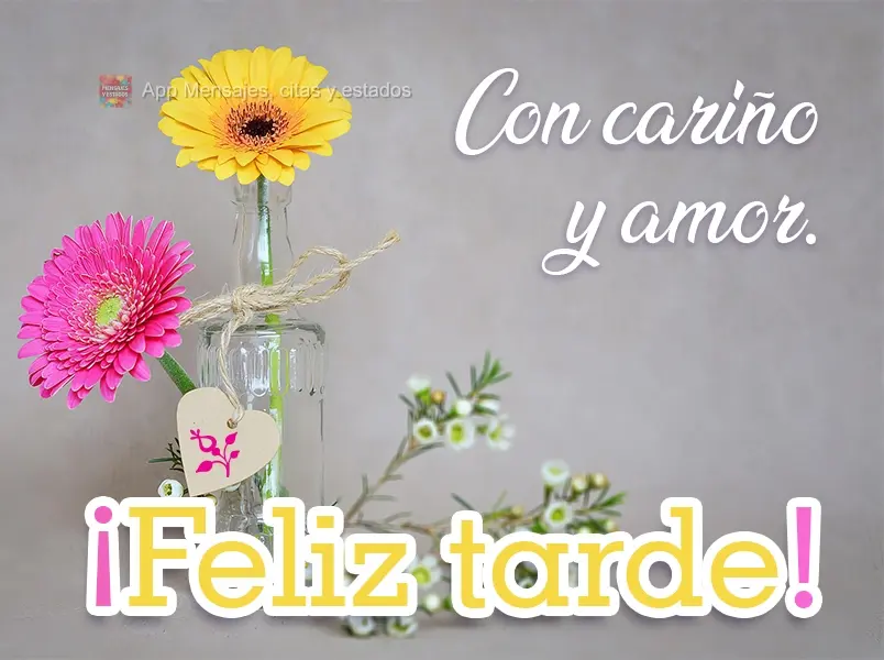 Com carinho e amor. Boa Tarde!