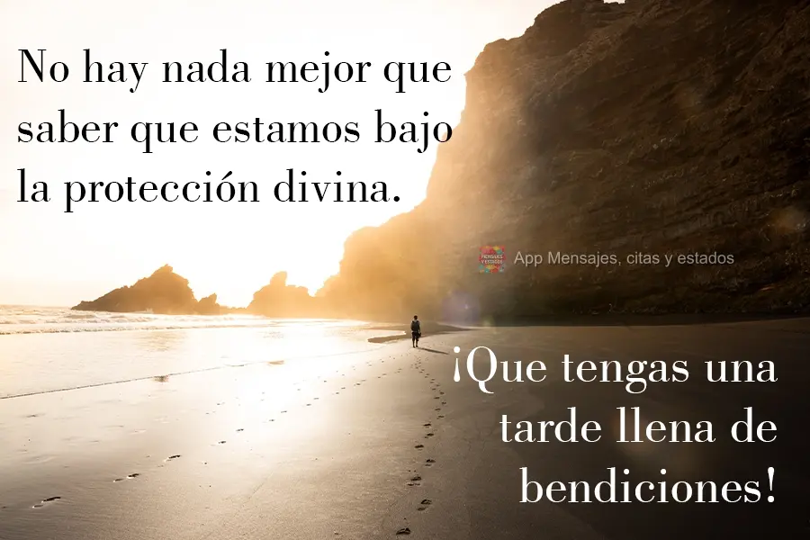 Nada melhor do que saber que estamos sob a proteção divina.  Tenha uma Tarde  abençoada!