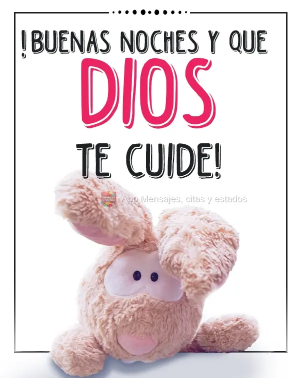 Boa Noite, durma com Deus!