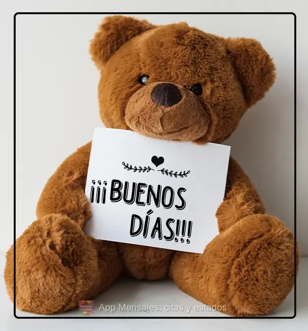 ¡¡¡BUENOS DÍAS!!!