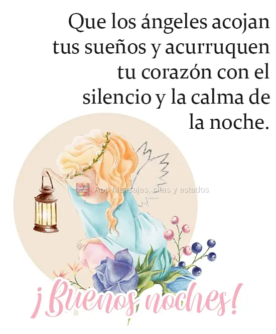 Que os anjos acolham seus sonhos e aconcheguem seu coração com o silêncio e a calma da noite.  Boa Noite!