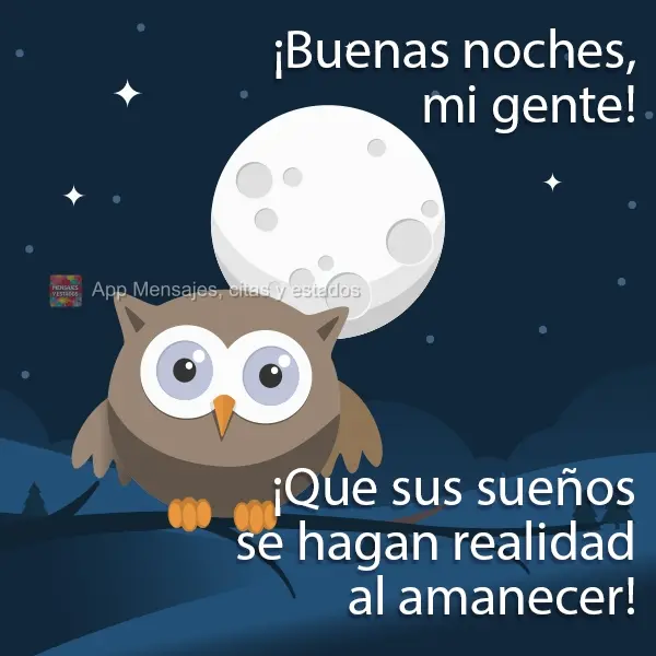 Boa Noite Grupo! Que seus sonhos virem realidade ao amanhecer!
