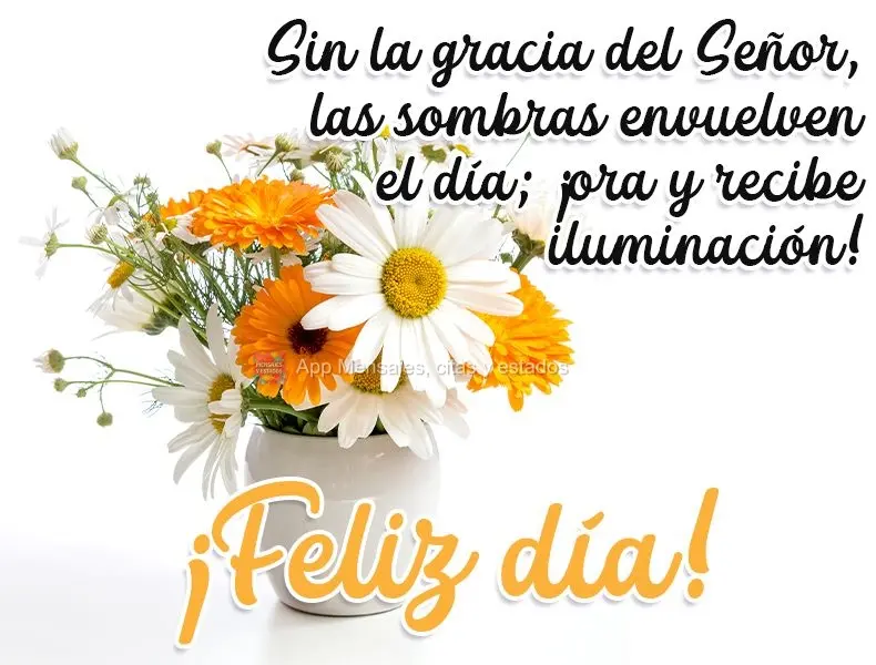 Sem a graça do Senhor o dia se passa nas sombras, ore e seja iluminado! 
 Bom dia!