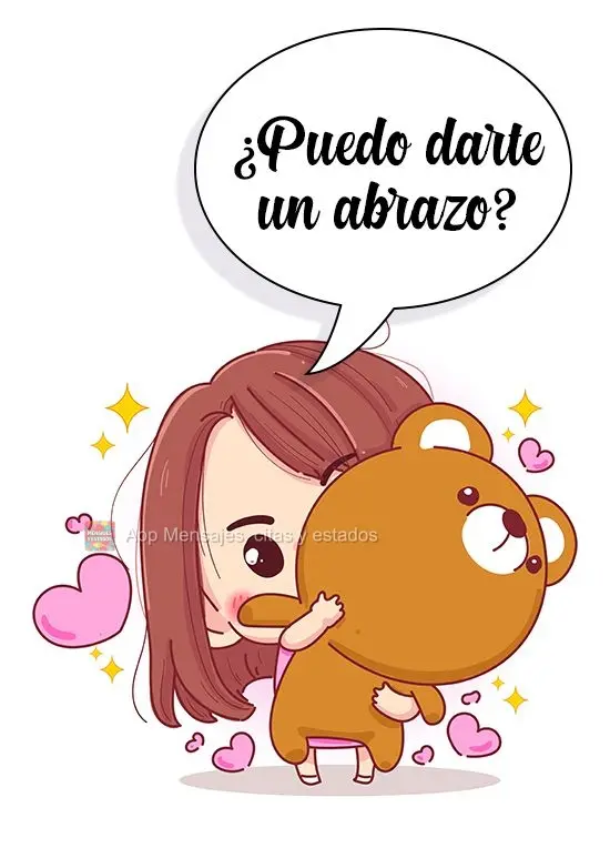 Posso te dar um abraço?
