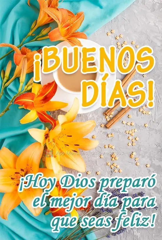 Hoje Deus preparou o melhor dia para você seguir feliz!
 Bom Dia! 