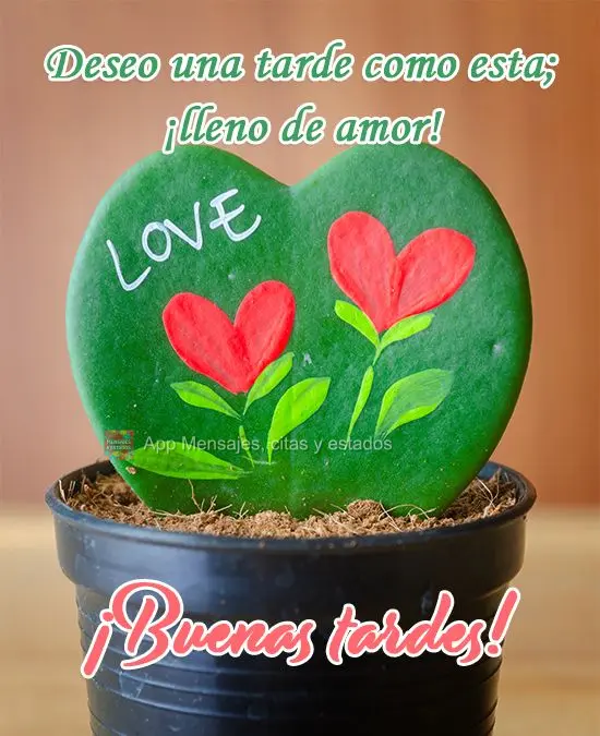 Desejo uma tarde assim; cheia de amor!  Boa tarde!