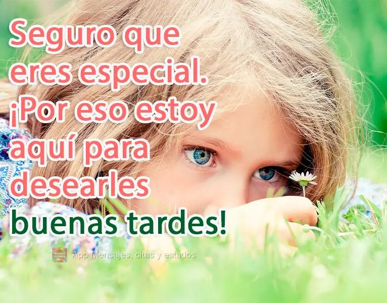 Com certeza você é uma pessoa especial. Por isso estou aqui para lhe desejar uma  Boa Tarde!