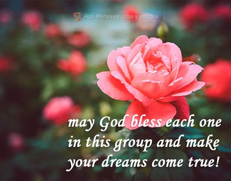 ¡Que Dios bendiga a cada uno de este grupo y que sus sueños se hagan realidad!