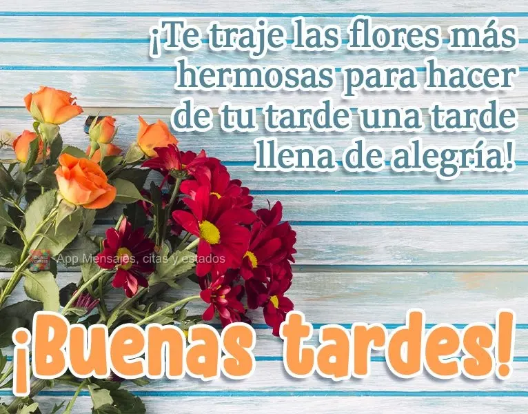 Trouxe para você as flores mais belas para fazer da sua tarde, uma tarde cheia de alegrias!  Boa tarde!