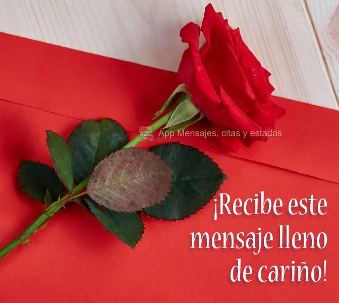 ¡Recibe este mensaje lleno de cariño!