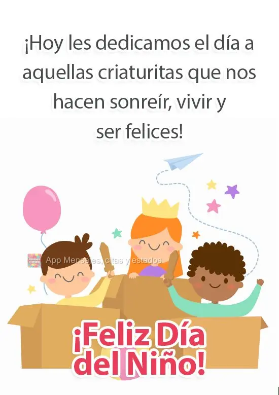 Hoje o dia é dedicado àquelas pequenas criaturas que nos fazem sorrir, viver e ser feliz! 
 Feliz dia das crianças!