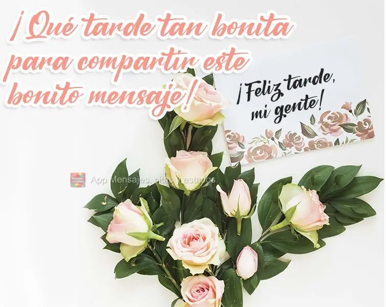 Que tarde linda para compartilhar essa bela mensagem! Boa tarde Grupo!