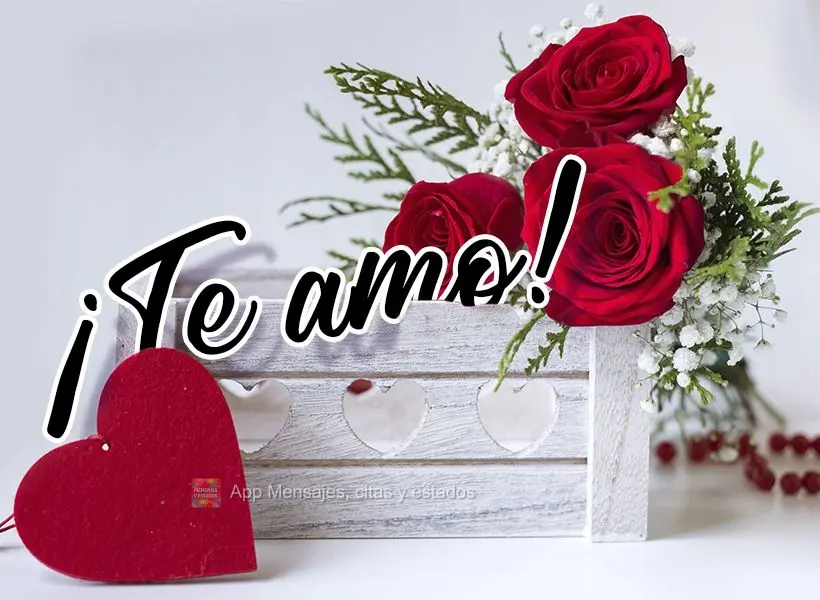 ¡Te amo!