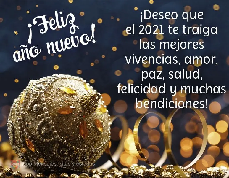Desejo que 2021 traga as riquezas mais lindas a serem vividas: amor, paz, saúde, felicidades e muitas bênçãos!  Feliz Ano Novo!