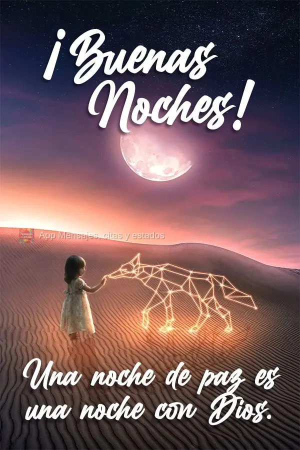 Uma noite de paz é uma noite com Deus!  Boa noite!