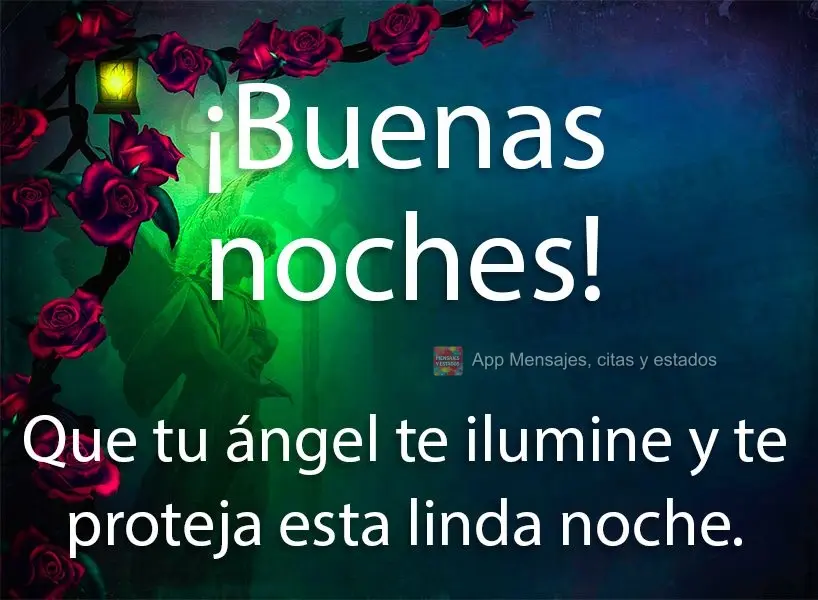Que teu anjo te ilumine e te proteja nesta linda noite! Boa noite! 