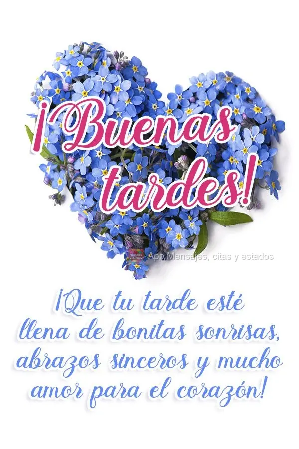 Que sua tarde seja recheada de lindos sorrisos, abraços sinceros e muito amor para o coração! Boa tarde! 