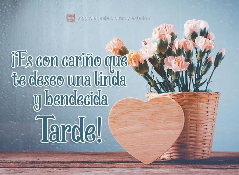 É com carinho que venho desejar uma linda e abençoada tarde!