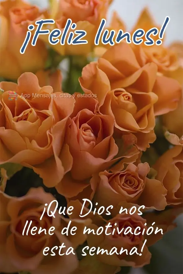 ¡Que Dios nos llene de motivación esta semana! ¡Feliz lunes!