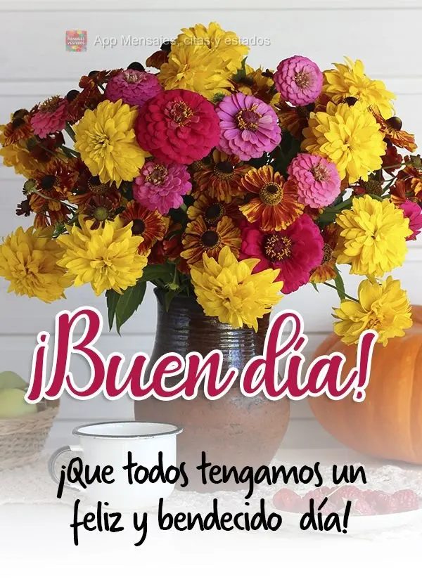 Que tenhamos todos um feliz e abençoado dia! Bom dia! 