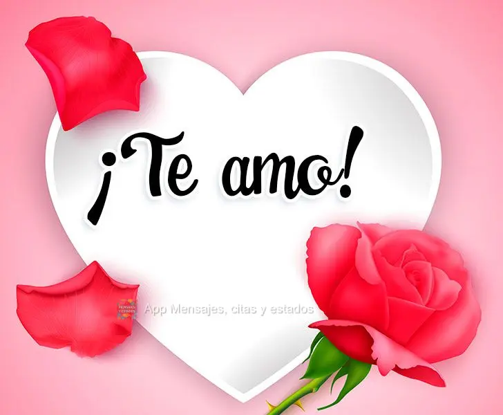 ¡Te amo!