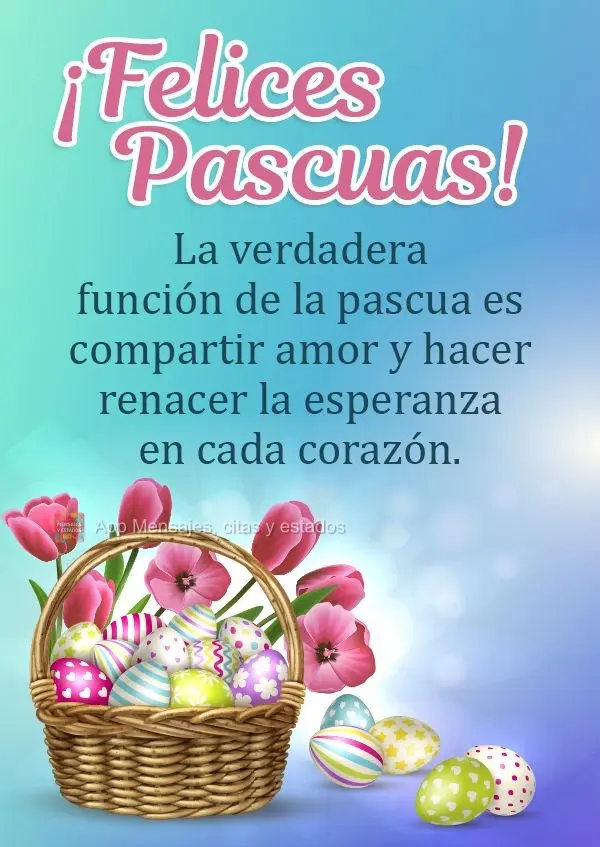 O verdadeiro significado da páscoa está em compartilhar o amor e fazer renascer a esperança em cada coração!  Feliz Páscoa!