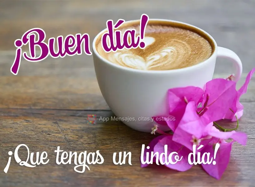 Tenha um lindo dia! Bom dia! 