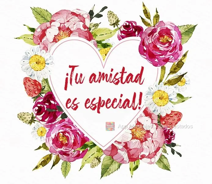 ¡Tu amistad es especial!