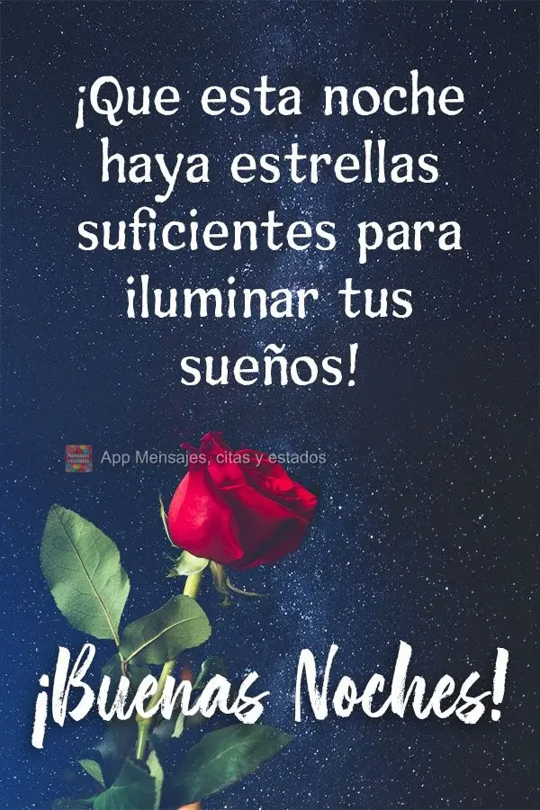 Que nesta noite haja estrelas suficientes para iluminar os seus sonhos! Boa noite! 