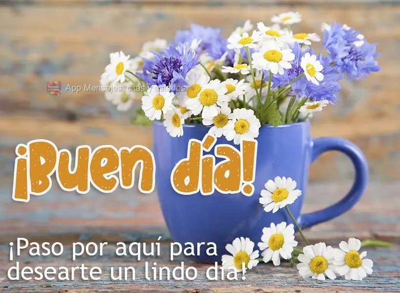 Passei aqui pra desejar um feliz dia! Bom dia! 