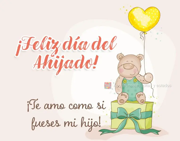 Amo você como se fosse meu filho!  Feliz dia do afilhado!