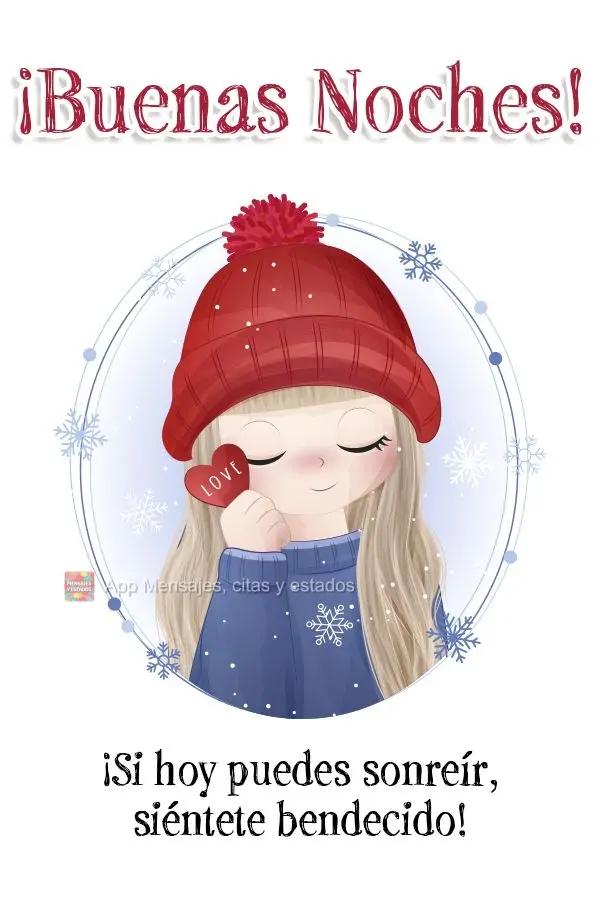 E se hoje você puder sorrir, se sinta abençoado! Boa noite! 