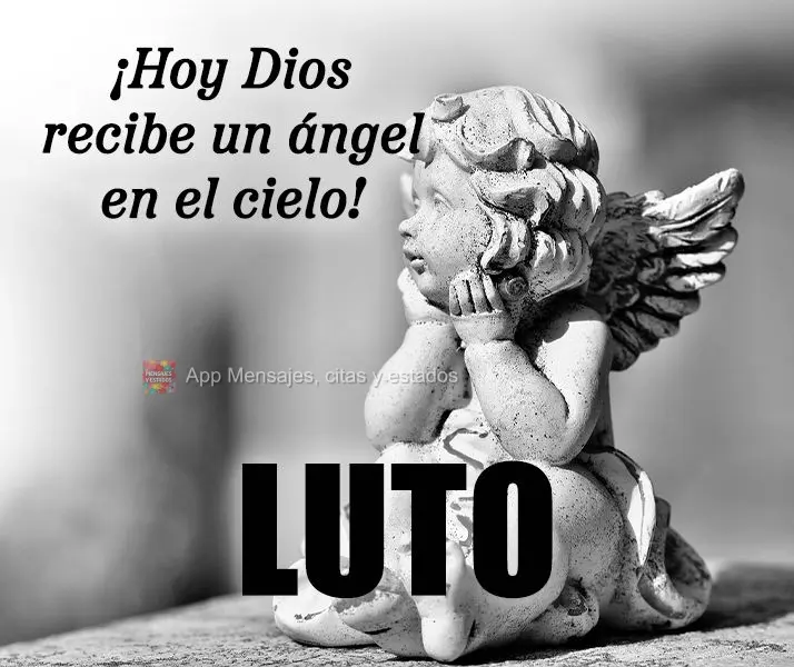 ¡Hoy Dios recibe un ángel en el cielo! Luto