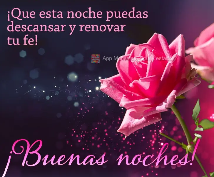 Que esta noite você possa descansar e renovar a sua fé! Boa Noite! 