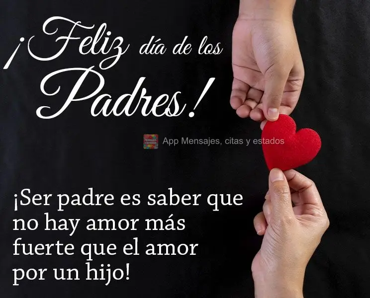 Ser pai é saber que não existe amor mais forte do que o amor de um filho! Feliz dia dos pais!