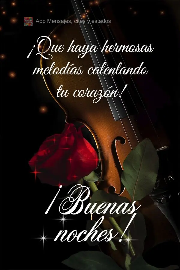 Que haja lindas melodias acalentando seu coração! Boa noite!