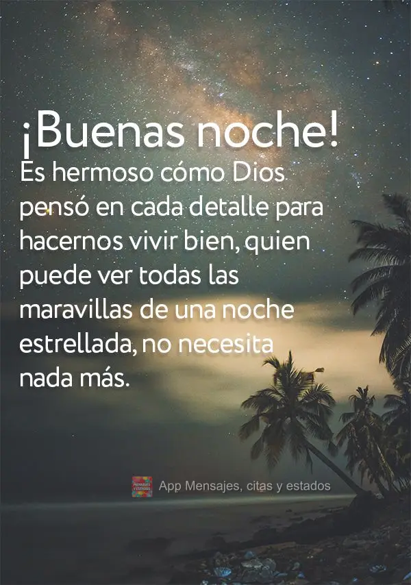 É lindo como Deus pensou em cada detalhe para nos fazer viver bem. Quem consegue ver todas as maravilhas de uma noite estrelada, não precisa de mais na...