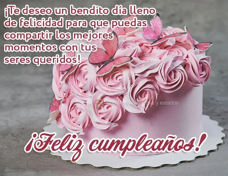 Desejo um dia abençoado e cheio de felicidade. Que você possa compartilhar os melhores momentos com quem você ama! Feliz Aniversário!