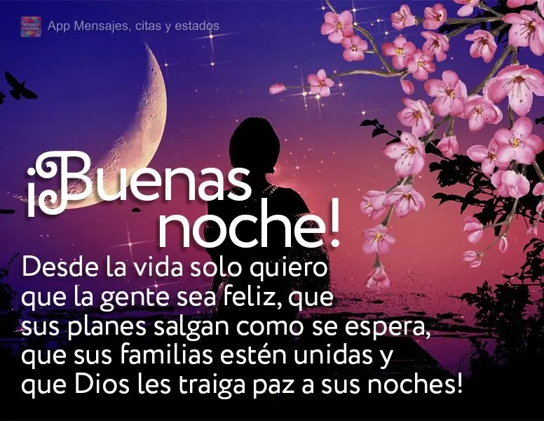 Desde la vida solo quiero que la gente sea feliz, que sus planes salgan como se espera, que sus familias estén unidas y que Dios les traiga paz a sus no...
