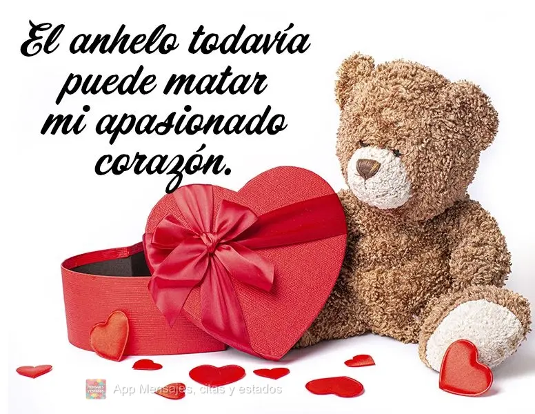 A saudade ainda vai matar esse meu coração apaixonado.