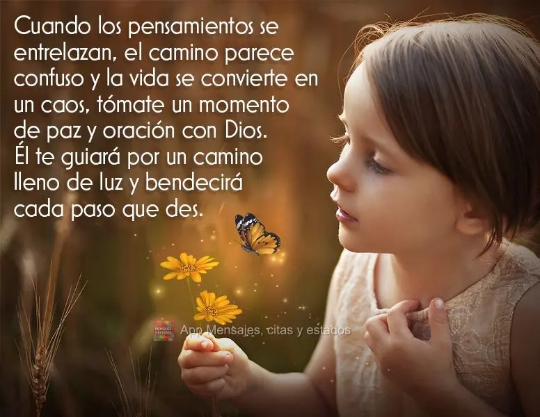 Quando os pensamentos se entrelaçam, o caminho se parece confuso e a vida se transforma num verdadeiro caos. Reserve um momento de paz e oração com De...