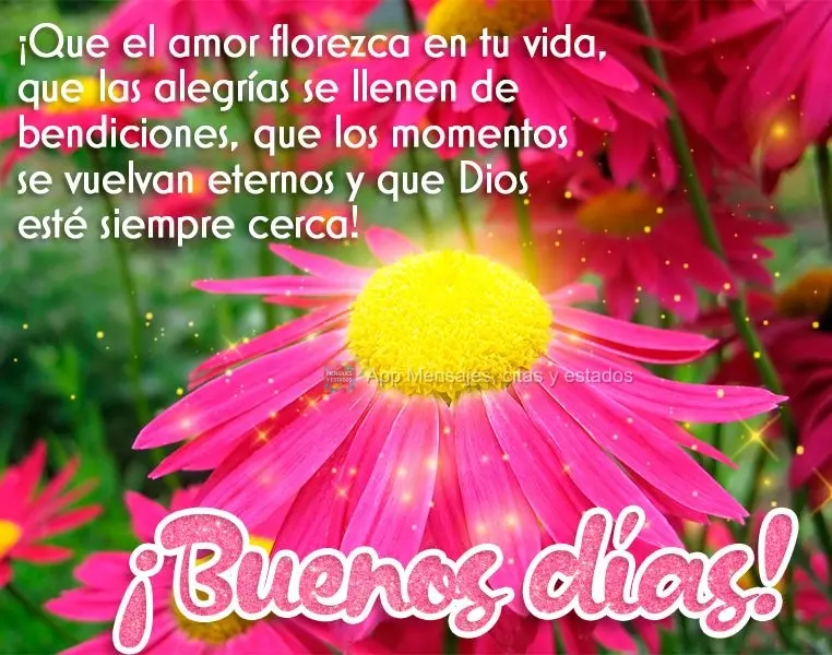 Que desabroche o amor em sua vida, que as alegrias venham cheias de bênçãos, que os momentos se tornem eternos e que Deus esteja sempre por perto! Bom...