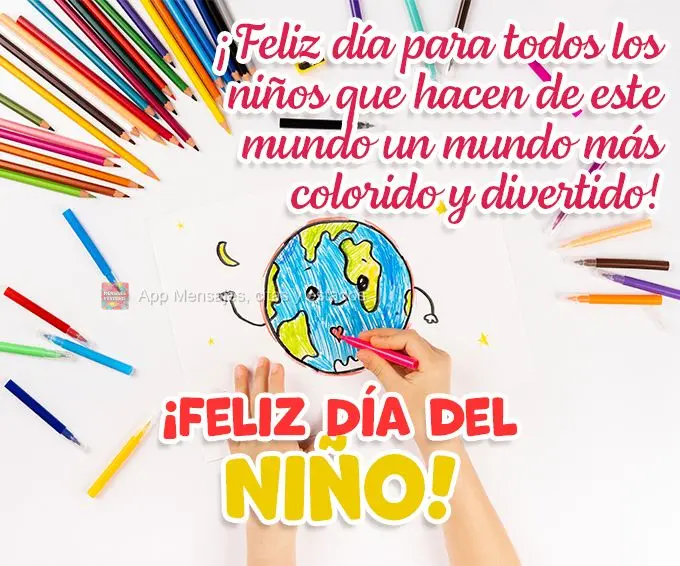 Um feliz dia para todas as crianças que deixam esse mundo mais colorido e divertido! Feliz dia das crianças!