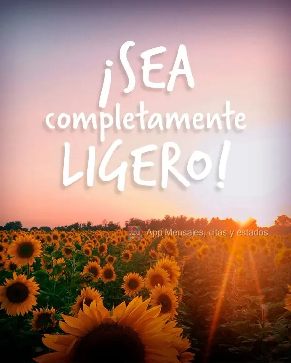 Seja inteiramente luz!