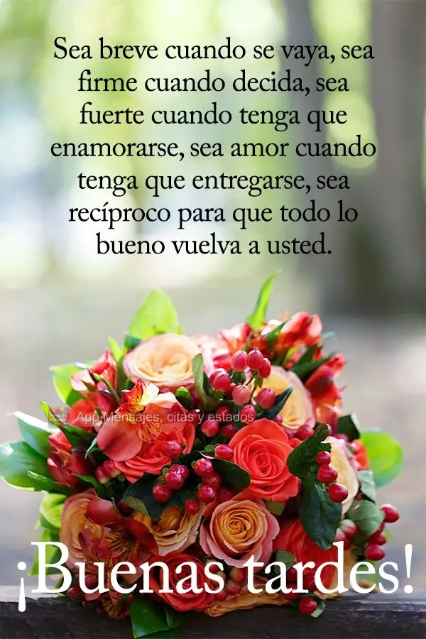 Seja breve quando for se ausentar, seja firme quando for se decidir, seja forte quando tiver que cair, seja amor quando tiver que se entregar, seja recí...