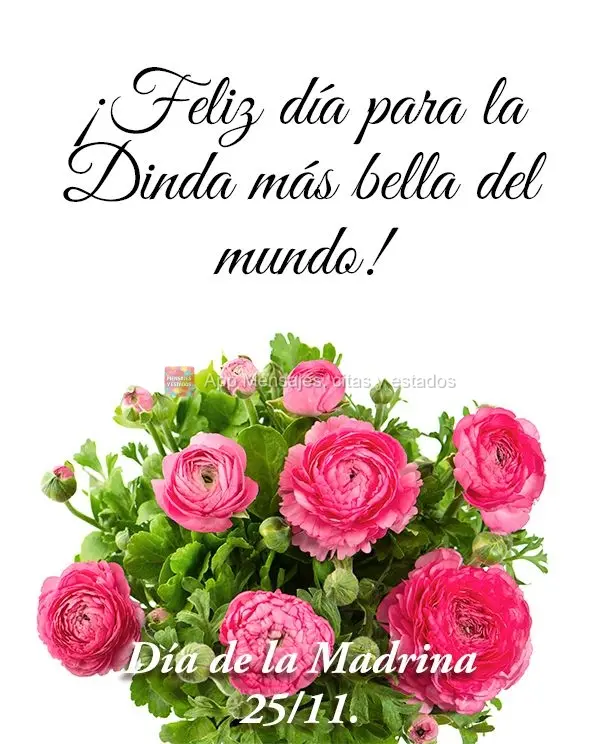 Um Feliz dia para a Dinda mais linda deste mundo! Dia da madrinha 25/11.