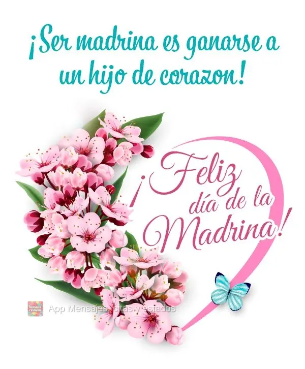 Ser madrinha é ganhar um filho de coração! Feliz dia da madrinha!
