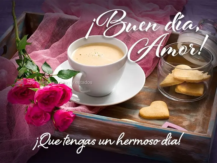 ¡Que tengas un hermoso día! ¡Buen día, amor!